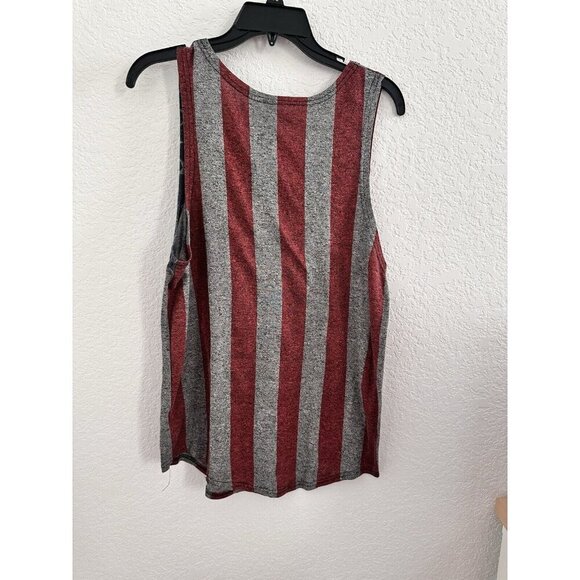 Carbon Men's Heathered American Flag‎ Tank Size Med Workout Loungewear Outdoors - Picture 3 of 7